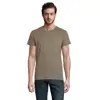 T-shirt da uomo colori assortiti a girocollo taglio aderente 100% cotone biologico 150gr
