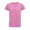 T-shirt da uomo colori assortiti a girocollo taglio aderente 100% cotone biologico 150gr