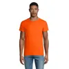 T-shirt da uomo colori assortiti a girocollo taglio aderente 100% cotone biologico 150gr