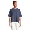 T-shirt oversize donna cotone organico collo rotondo maniche a goccia