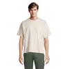 T-shirt oversize unisex cotone e cotone riciclato collo rotondo spalle scese 220gr