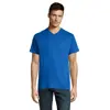 T-shirt da uomo colori assortiti scollo a v taglio regolare 100% cotone 150gr