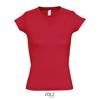 T-shirt da donna colori assortiti scollo a v taglio sfiancato 100% cotone 150gr