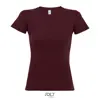 T-shirt da donna colori assortiti a girocollo taglio sfiancato 100% cotone 190gr