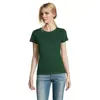 T-shirt da donna colori assortiti a girocollo taglio sfiancato 100% cotone 190gr
