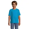 T-shirt da bambino unisex colori assortiti a girocollo taglio regolare 100% cotone 150gr