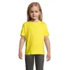 T-shirt da bambino unisex colori assortiti a girocollo taglio regolare 100% cotone 150gr