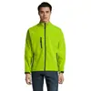 Giacca softshell da uomo colori assortiti impermeabile e traspirante taglio aderente in poliestere 340gr