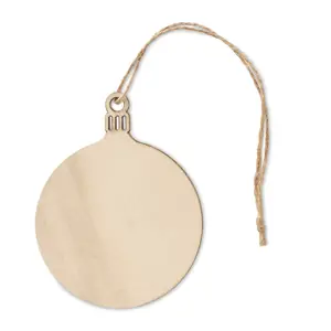 Decorazione natalizia in MDF a forma di palla di Natale 