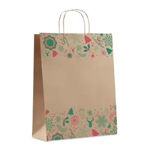Sacchetto regalo grande con motivi natalizi 90gr 32X12X40 CM