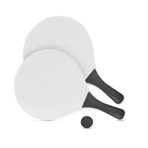 Set di racchettoni da spiaggia con manici colarti e pallina in coordinato