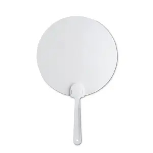 Ventaglio Uchiwa rotondo in plastica opaco trasparente Ø160X255X5 mm
