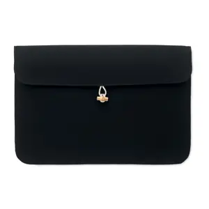 Custodia imbottita per laptop da 15 pollici in cotone con bottone bambù 39.5X27CM