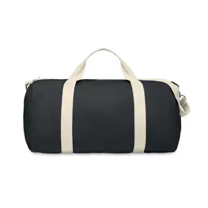 Borsone in tessuto riciclato 320gr con manico in cotone e tracolla staccabile 49x26x24cm