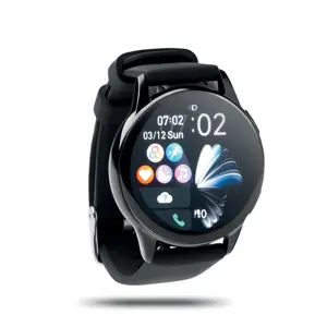 Smart watch impermeabile in lega di zinco con cinturino in silicone