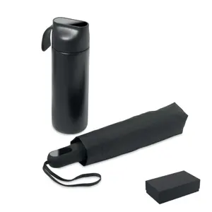 Set regalo composto da ombrello e borraccia in confezione regalo