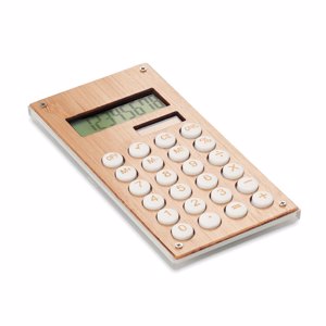 Calcolatrice in bambù