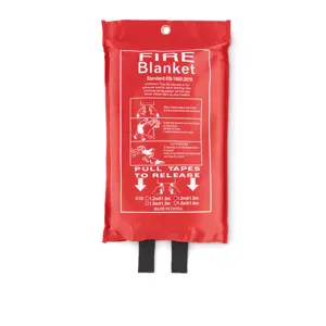 Coperta ignifuga in fibra di vetro con sacchetto in PVC