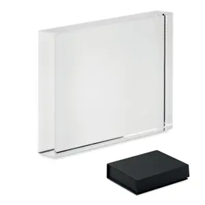 Fermacarte in cristallo 9X2X13CM in scatola regalo 