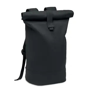 Zaino rolltop in tela lavata 340g con rinforzo posteriore imbottito 22.5x15x58cm