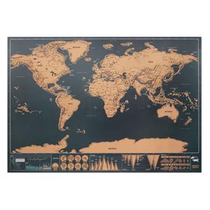 Carta geografica del mondo in carta cromata