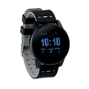 Smart watch sportivo con cinturino in silicone e impermeabile con funzioni sport