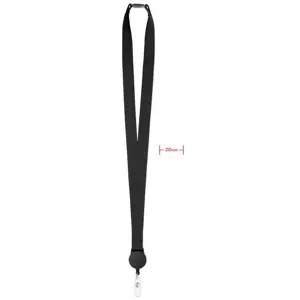 Lanyard in poliestere con porta badge estraibile e sgancio di sicurezza
