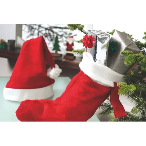 Cappello di Babbo Natale per Adulti con pompon