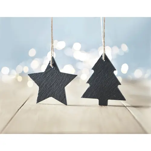 Decorazione in ardesia per albero di Nalate a forma di stella