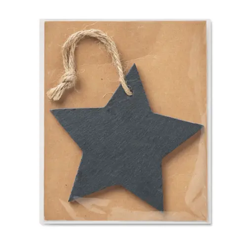 Decorazione in ardesia per albero di Nalate a forma di stella