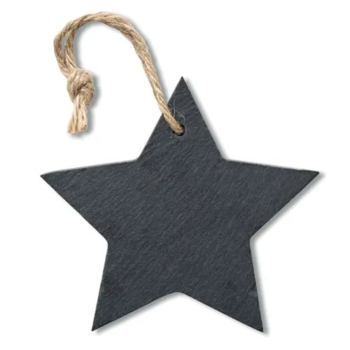 Decorazione in ardesia per albero di Nalate a forma di stella