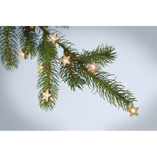 Luci LED per albero di natale a forma di stella in legno