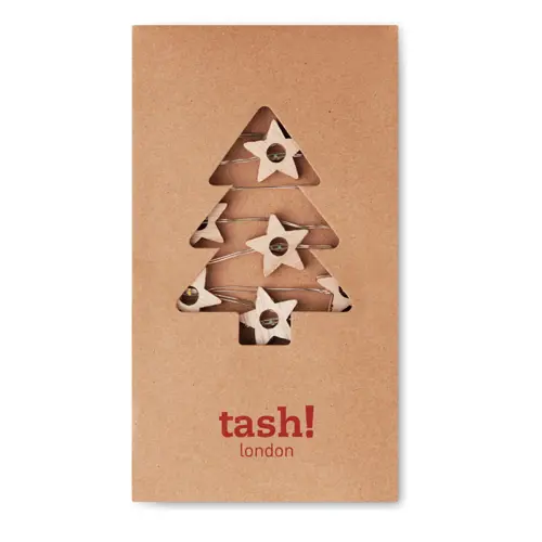 Luci LED per albero di natale a forma di stella in legno