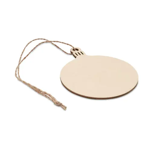 Decorazione natalizia in MDF a forma di palla di Natale 