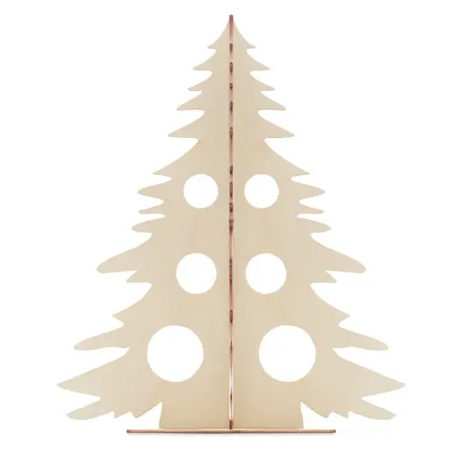 Albero di Natale in legno da colorare include colori e pennello