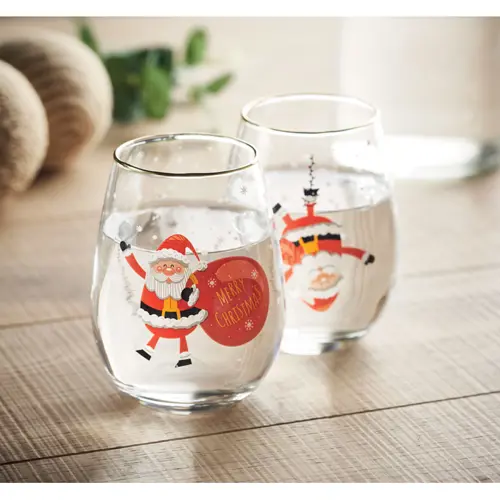Set di 2 bicchieri di Natale in scatola regalo