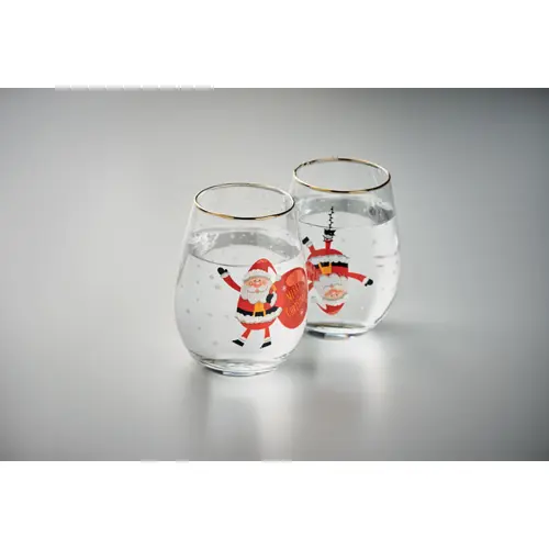 Set di 2 bicchieri di Natale in scatola regalo