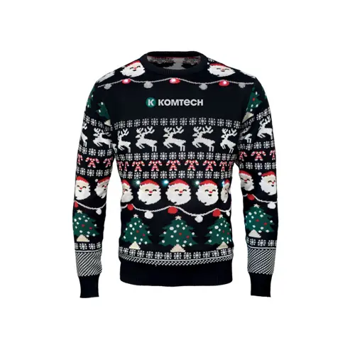 Maglione natalizio con 10 luci LED in acrilico taglia S/M