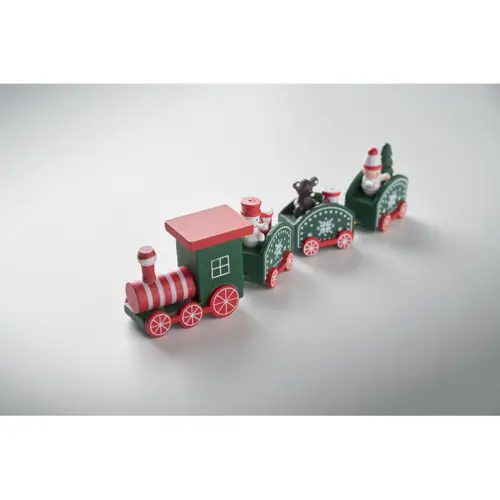Decorazione in legno a forma Treno di Natale