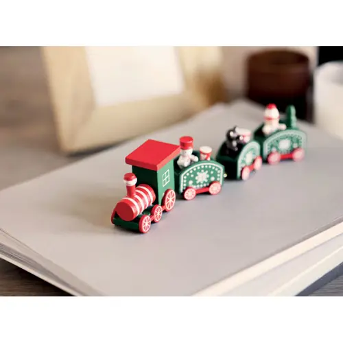 Decorazione in legno a forma Treno di Natale