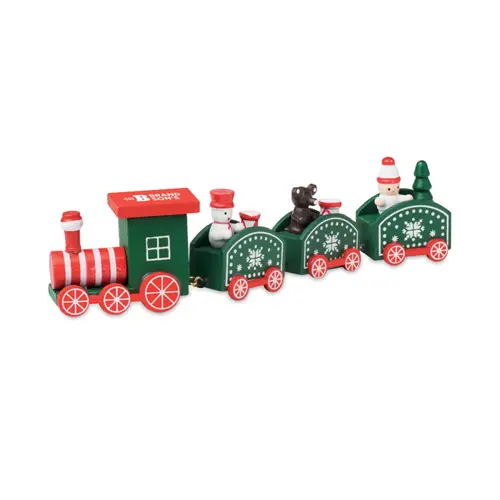 Decorazione in legno a forma Treno di Natale