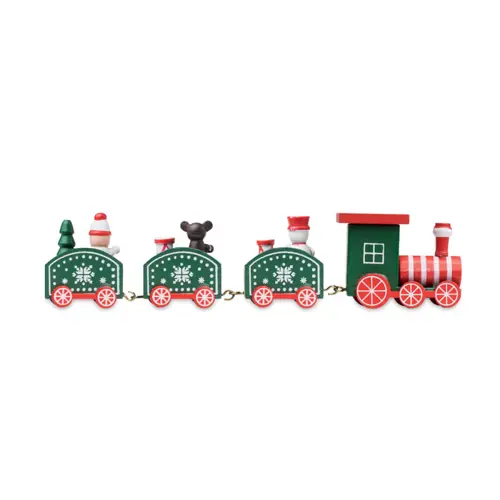 Decorazione in legno a forma Treno di Natale