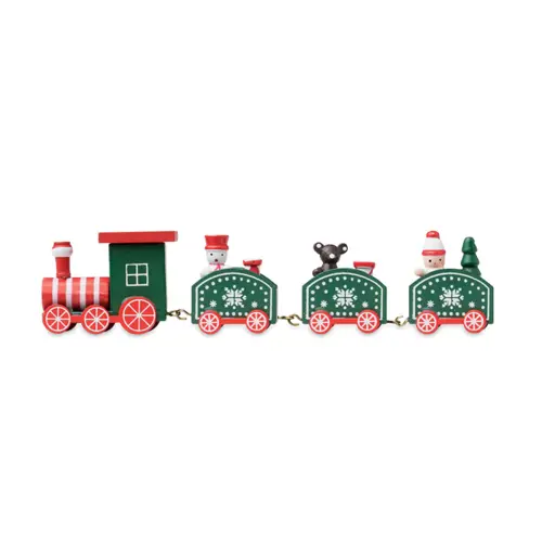 Decorazione in legno a forma Treno di Natale