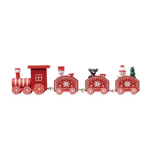 Decorazione in legno a forma Treno di Natale