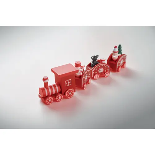 Decorazione in legno a forma Treno di Natale