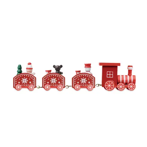 Decorazione in legno a forma Treno di Natale