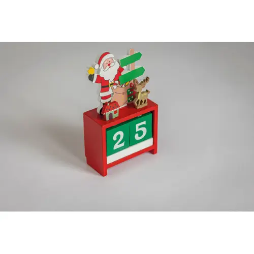 Calendario di Natale in legno