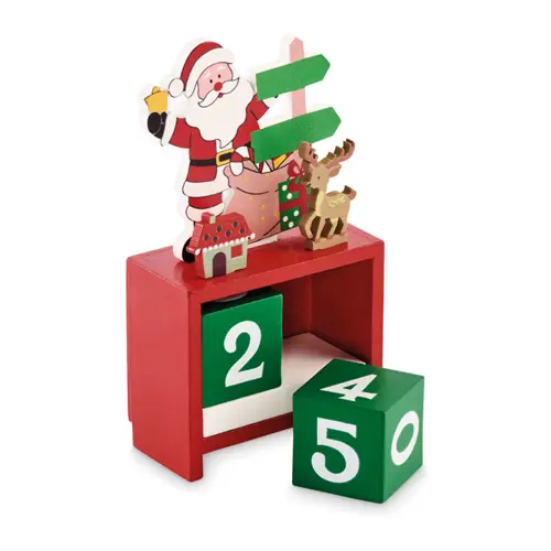 Calendario di Natale in legno