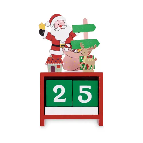 Calendario di Natale in legno