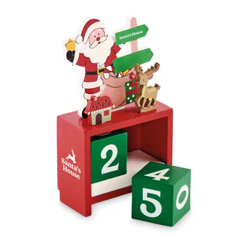 Calendario di Natale in legno